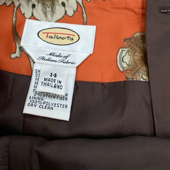 Talbots Wool & Silk Blend, Midi A Line, Made of Italian Fabrics, Skirt, Size 14 - Picture 6 of 8